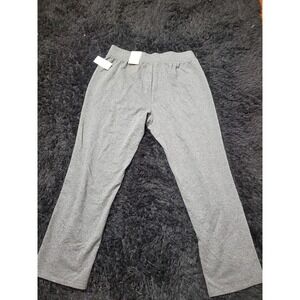 NWT St John's Bay Slim Leg Sweatpants Lounge‎ Pants Gray Comfy 0X